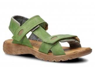 Women's sandal NAGABA 168 pistachio parma leather