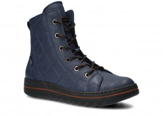 Ankle boot NAGABA 328 navy blue rustic leather