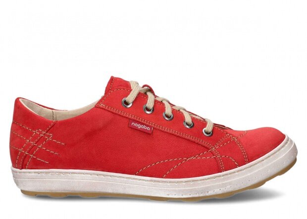 Men's shoe NAGABA 410 red samuel leather