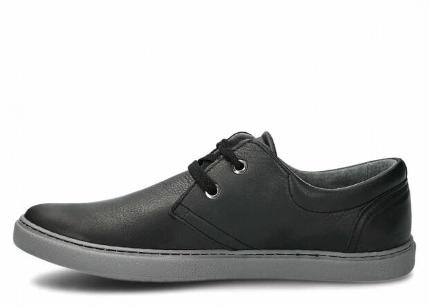 Men's shoe NAGABA 424 black rustic leather