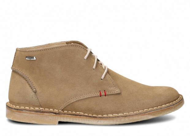 Men's ankle boot NAGABA 422 beige velours leather