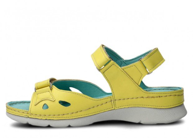 Women's sandal NAGABA 102 yellow vegan