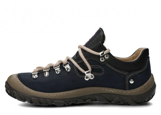 Trekking shoe NAGABA 054 navy blue crazy leather