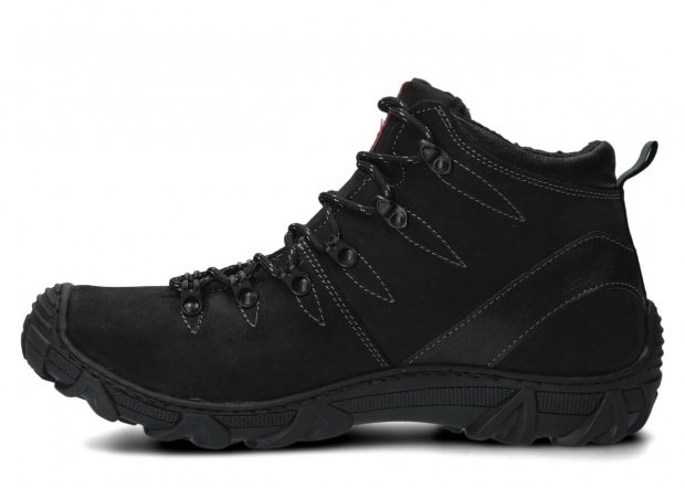 Men's trekking ankle boot NAGABA 403 black crazy leather