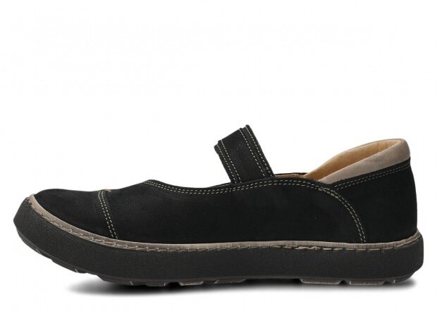 Women's shoe NAGABA 207 black samuel leather
