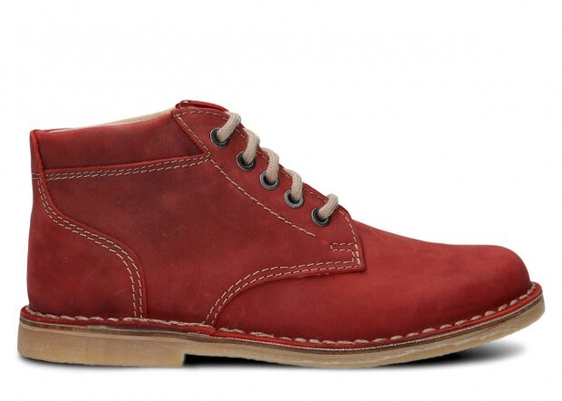 Men's trekking ankle boot NAGABA 076 red crazy leather