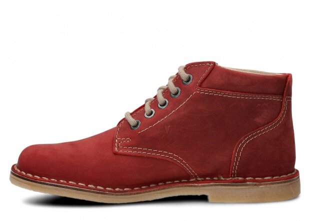 Men's trekking ankle boot NAGABA 076 red crazy leather