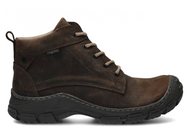 Men's ankle boot NAGABA 436 HOCZ olive crazy leather