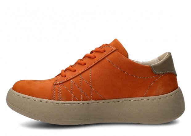 Shoe NAGABA 016 orange campari leather