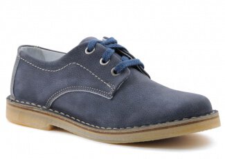 Shoe NAGABA 090 navy blue sportiv leather