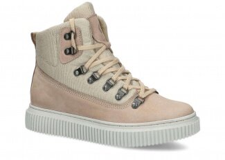 YOUTH BOOT MODEL 061 BEIGE SAMUEL +CHECK - SIZE 38
