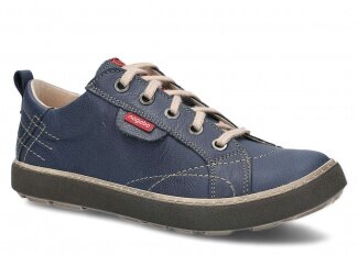 Shoe NAGABA 243 navy blue rustic leather