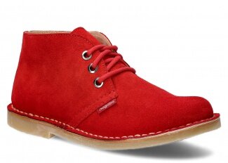 Ankle boot NAGABA 082 red velours leather