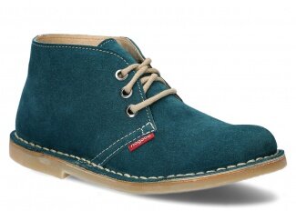 Ankle boot NAGABA 082 turquoise velours leather