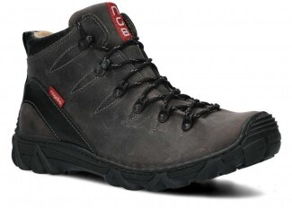 Men's trekking ankle boot NAGABA 403 grey crazy leather