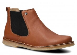 Women's ankle boot NAGABA 085 ginger blue leather
