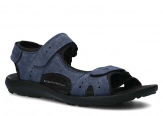 Men's sandal NAGABA 265 navy blue samuel leather