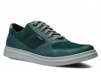 Men's shoe NAGABA 438 green velours leather