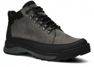 Men's trekking ankle boot NAGABA 443 grey crazy leather