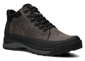 Men's trekking ankle boot NAGABA 443 graphite crazy leather
