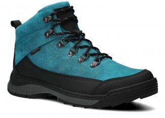 Men's trekking ankle boot NAGABA 442 turquoise crazy leather