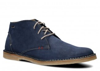 Men's ankle boot NAGABA 422 navy blue samuel leather