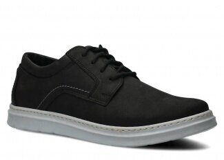Men's shoe NAGABA 440 black crazy leather