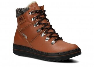 Women's ankle boot NAGABA 329 ginger blue leather
