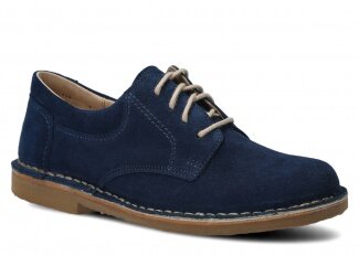 Shoe NAGABA 007 navy blue velours leather