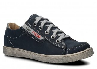 Shoe NAGABA 260 navy blue crazy leather