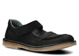 Women's shoe NAGABA 131 TOBE black crazy leather