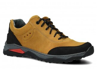 Men's trekking shoe NAGABA 408 yellow crazy leather