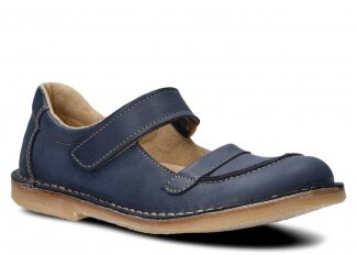 Women's shoe NAGABA 131 TOBE navy blue rustic leather
