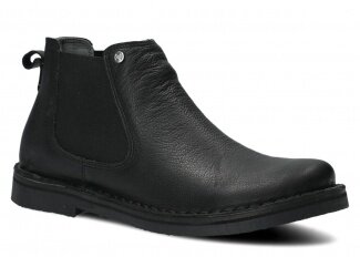 Women's ankle boot NAGABA 085 TOCZ black rustic leather