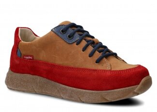 Shoe NAGABA 125 red velours leather