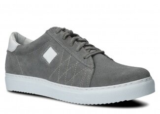 Shoe NAGABA 010 grey velours leather