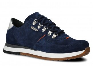 Men's shoe NAGABA 460 navy blue velours leather