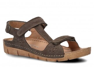 Women's sandal NAGABA 306 olive samuel leather