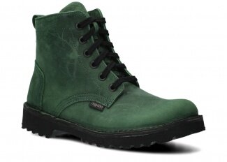 Hiking boot NAGABA 094 green crazy leather