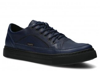 Men's shoe NAGABA 462 navy blue cloud leather