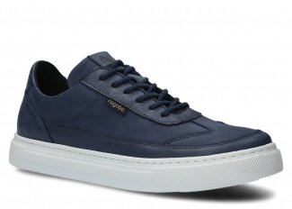 Men's shoe NAGABA 464 navy blue samuel leather