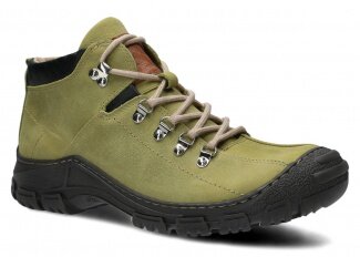 Men's trekking ankle boot NAGABA 456 green barka leather