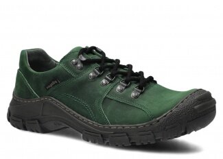Men's shoe NAGABA 457 green crazy leather
