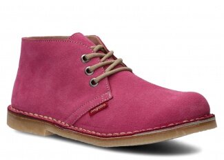 Ankle boot NAGABA 082 pink velours leather