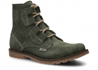 Men's ankle boot NAGABA 488 TLBE khaki velours leather