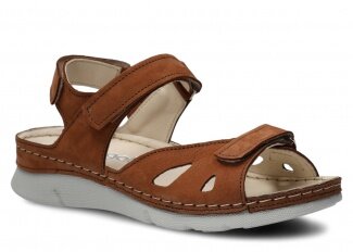 Women's sandal NAGABA 102 brown samuel leather