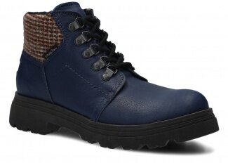 Trekking ankle boot NAGABA 114 navy blue cloud leather