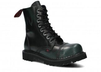 Combat booty NAGABA 8H green-black kabir leather