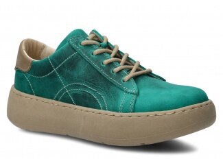 Shoe NAGABA 016 emerald crazy leather