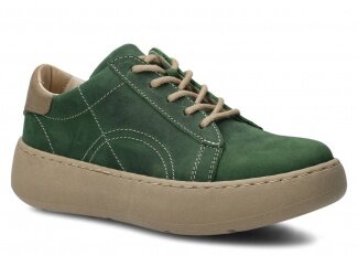 Shoe NAGABA 016 green crazy leather